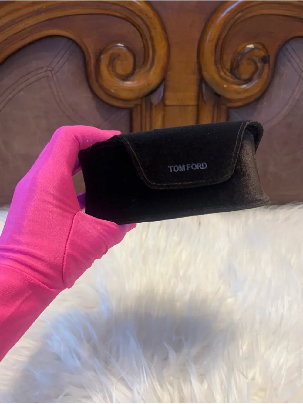 Tom Ford Black Velvet Eyewear Pouch case only